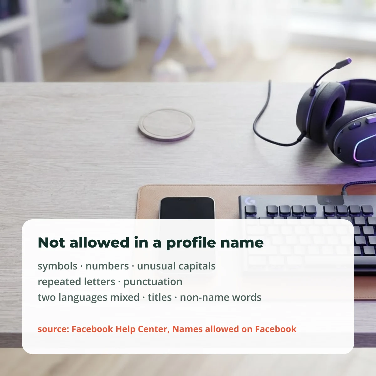 Are stylish names allowed on Facebook: what the name standards ban