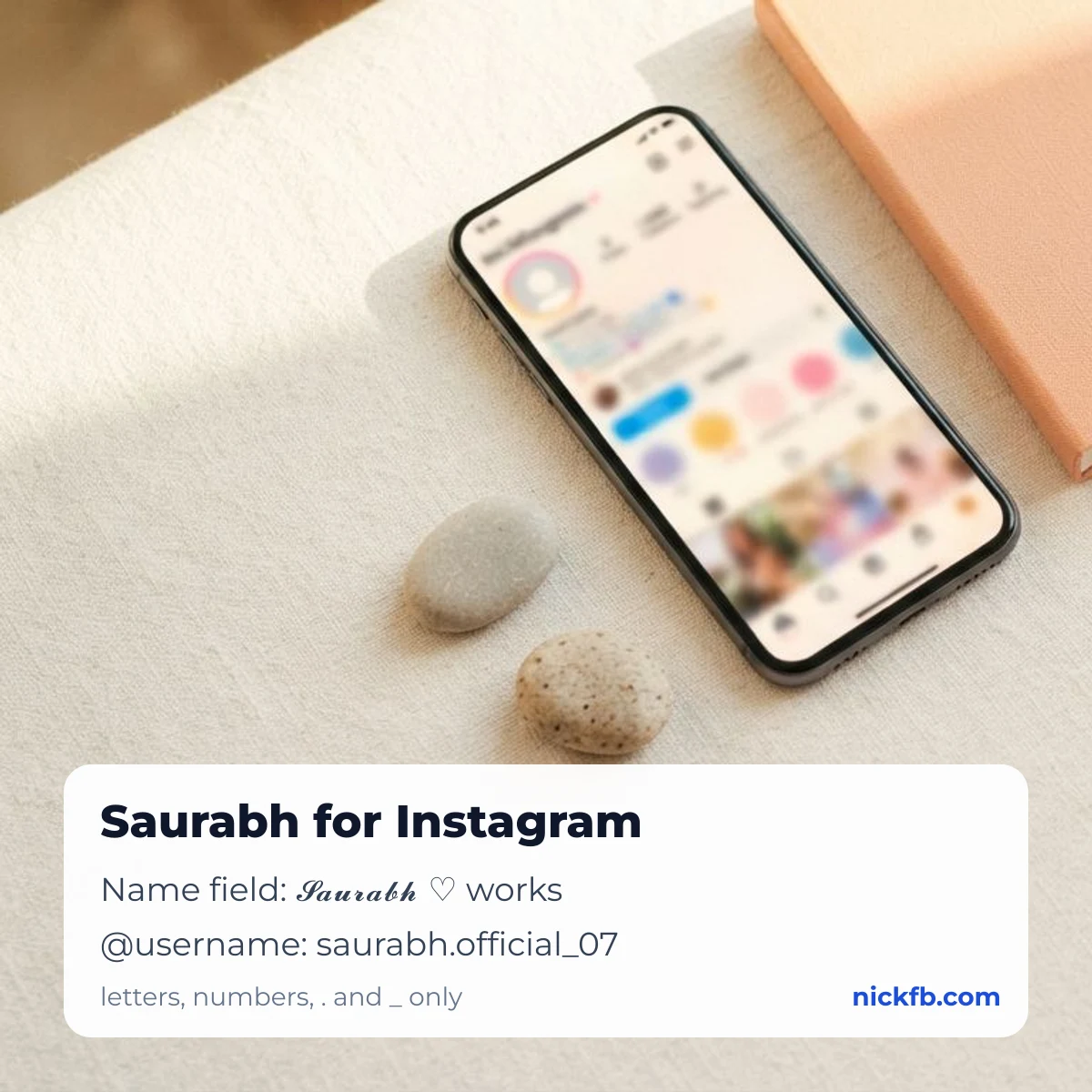 Saurabh name style for Instagram name and Facebook bio