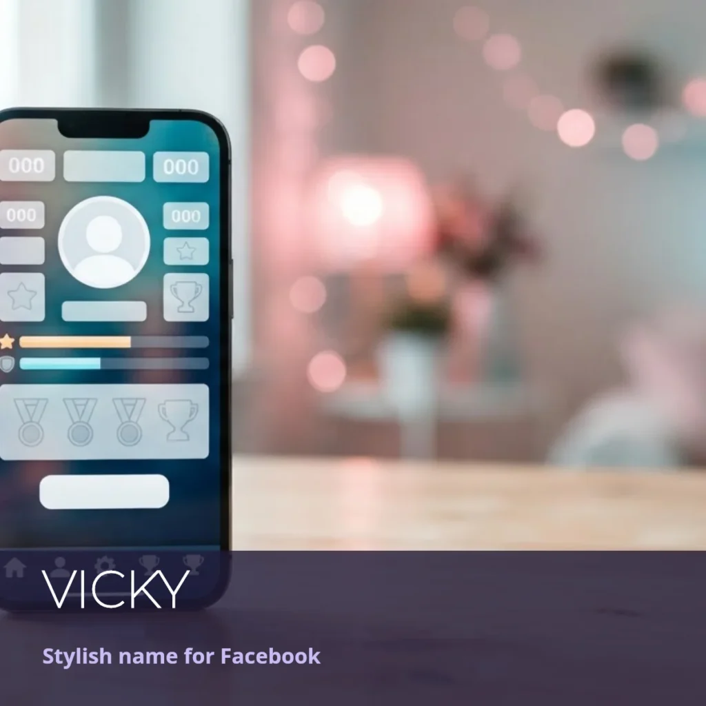 Vicky stylish name for Facebook